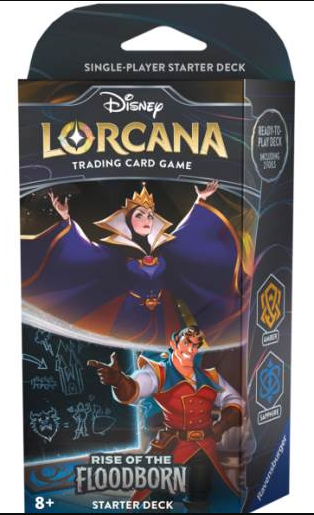 Disney Lorcana: Rise of the Floodborn Starter Deck (Amber/Sapphire)